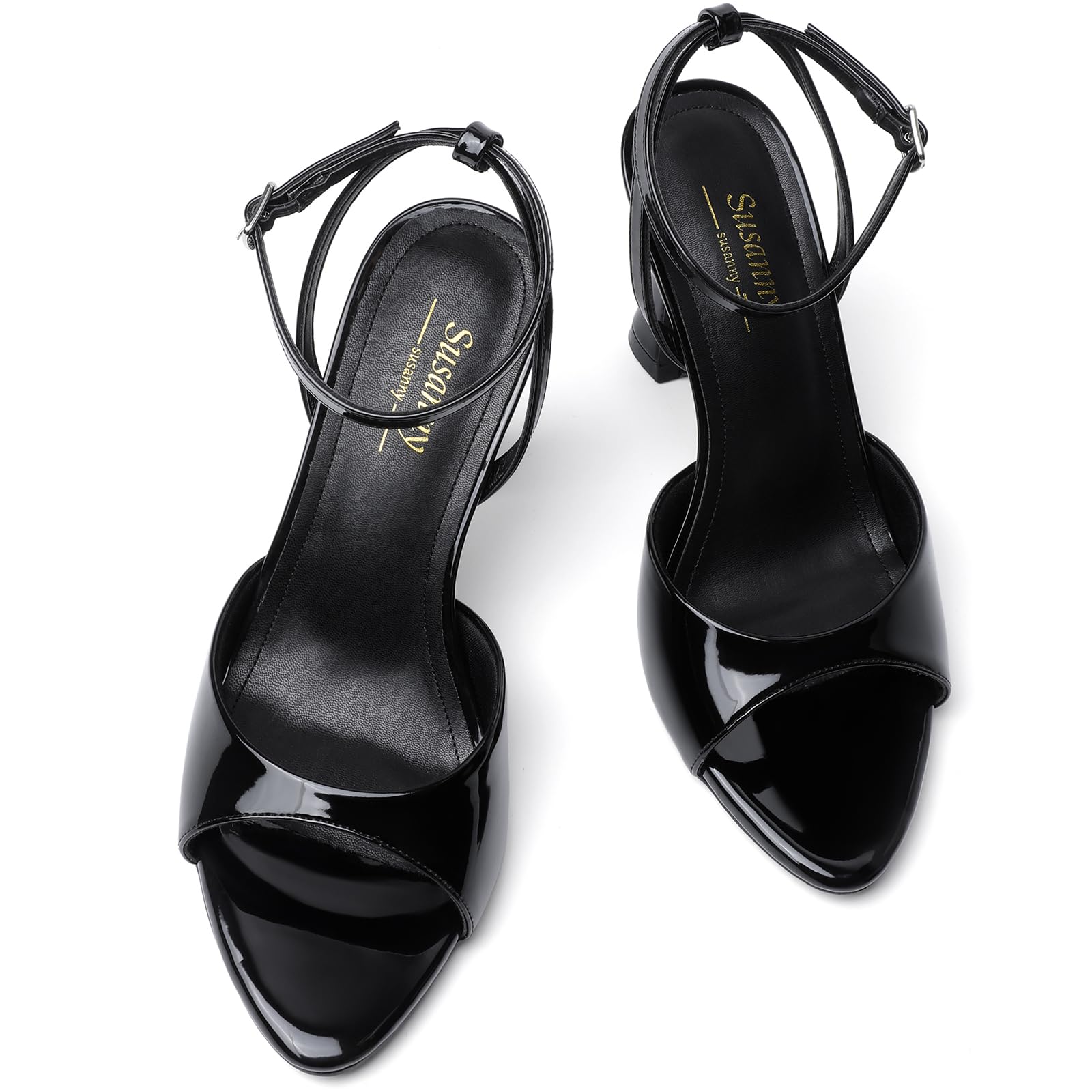 Susanny Women's Pointed-Toe Strappy Block-Heel Sandals