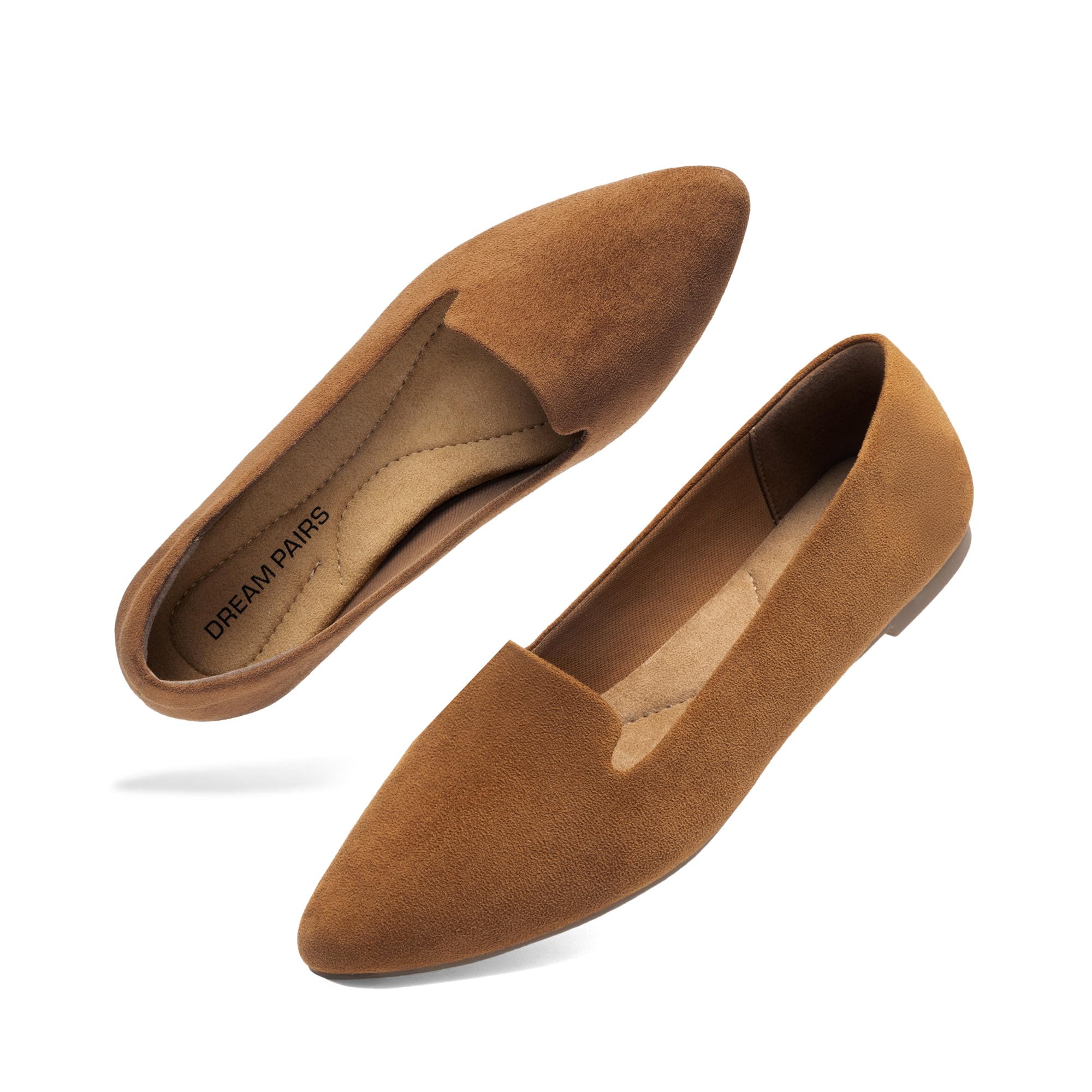 DREAM PAIRS Women's Pointed Toe Slip-On Dressy Flat Shoes Comfortable Business Casual Dress Shoes for Office Work