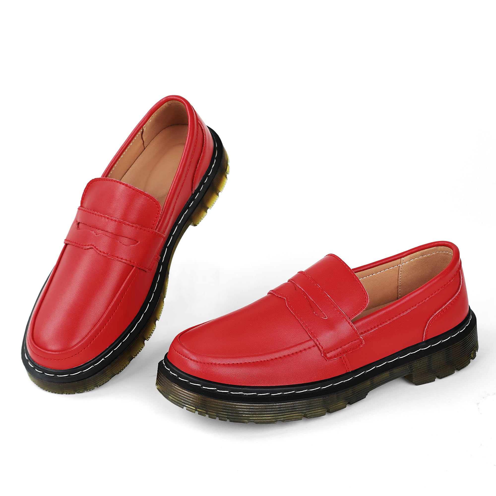 CLAKBLRG Women's Classic Penny Driving Loafers