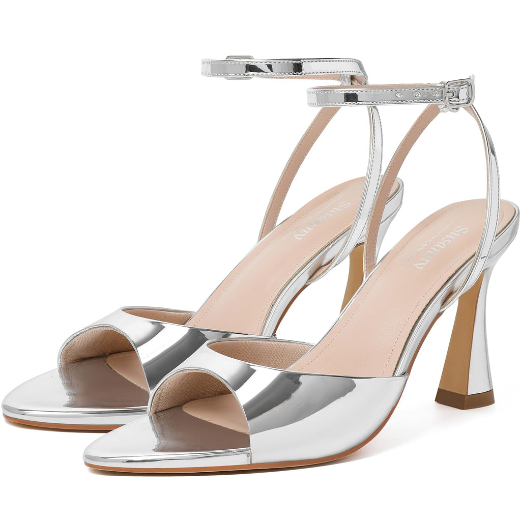 Susanny Women's Pointed-Toe Strappy Block-Heel Sandals