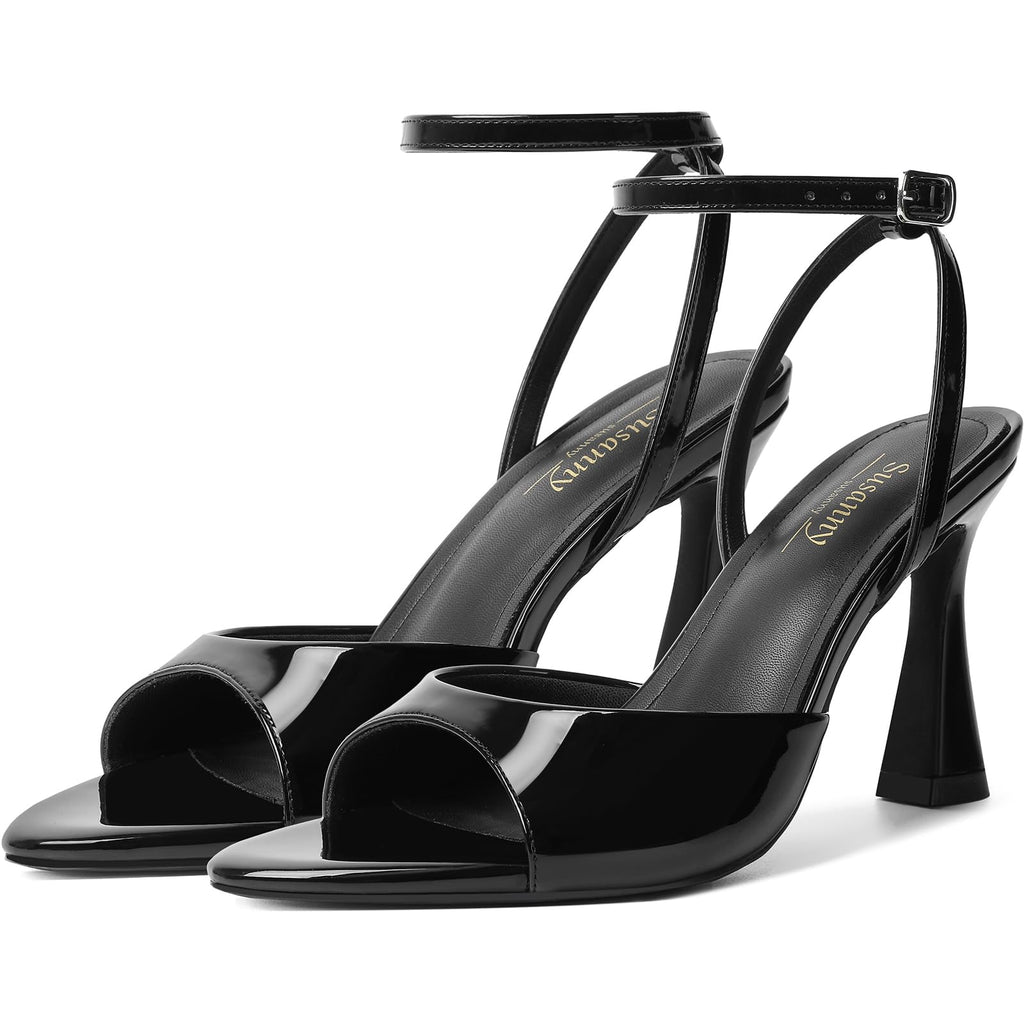 Susanny Women's Pointed-Toe Strappy Block-Heel Sandals