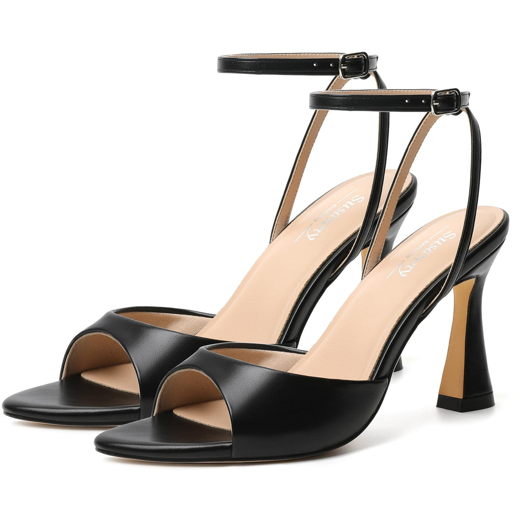 Susanny Women's Pointed-Toe Strappy Block-Heel Sandals