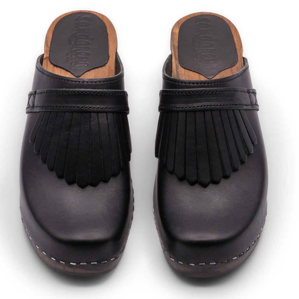 Sandgrens Women's Handmade Swedish High-Rise Mule Clogs
