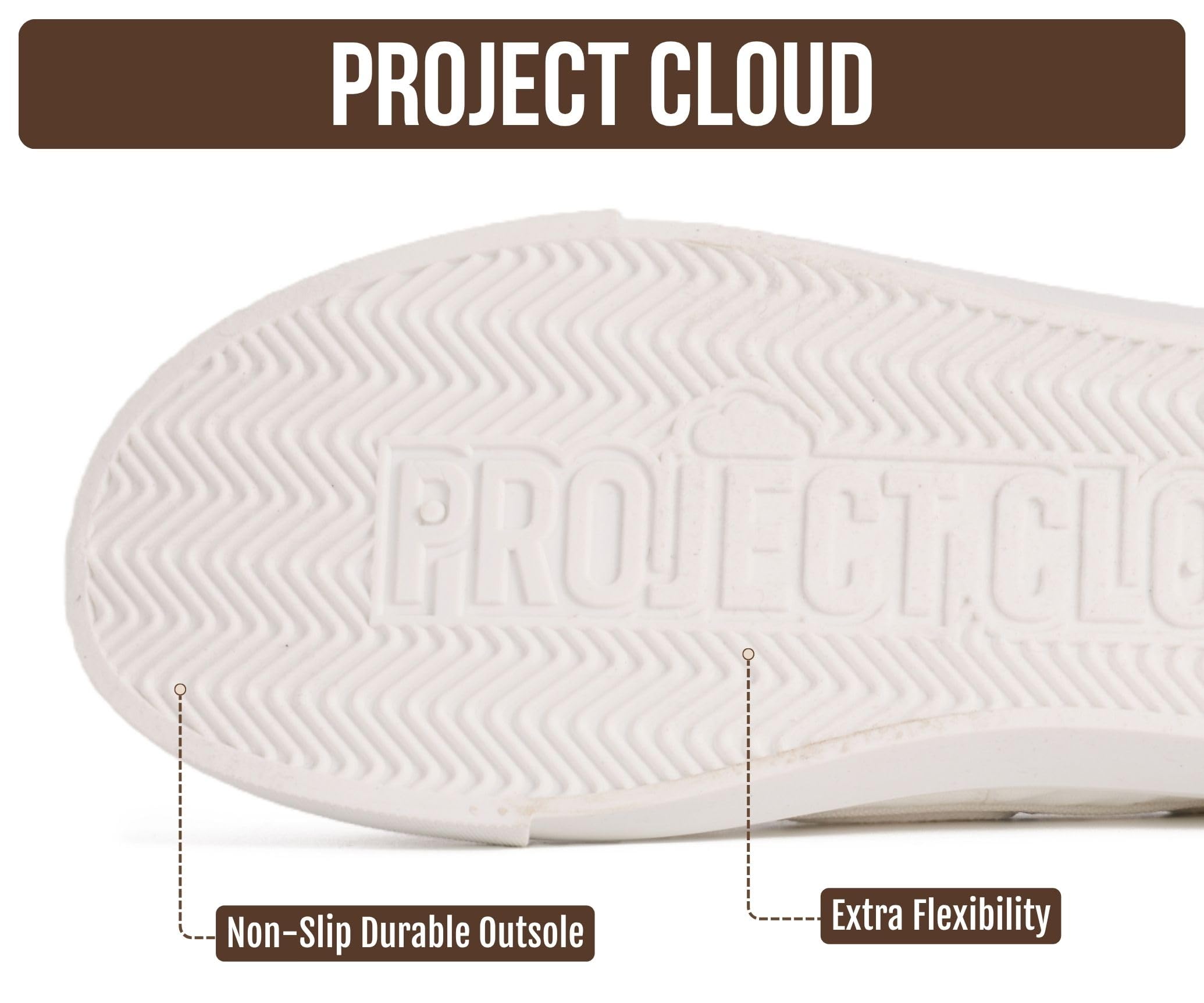 Project Cloud Canvas Sneakers for Women - Memory Foam Slip On Shoes Women Footwear - Lightweight and Non Slip Fashion Sneakers (Seasalt, Whit, 8.5) White