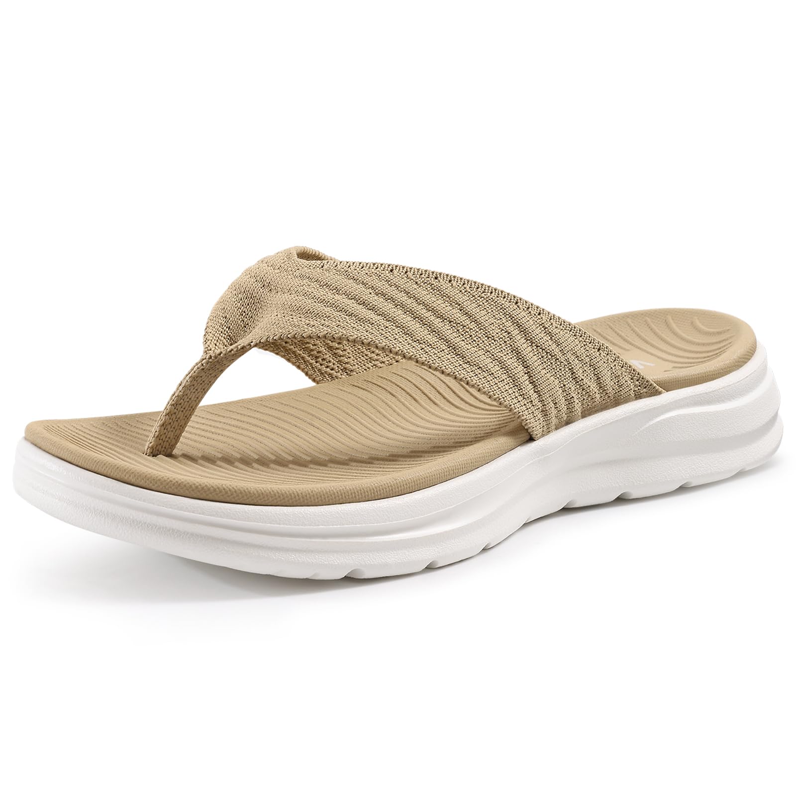 KIDMI Women's Cushioned Arch-Support Thong Sandals