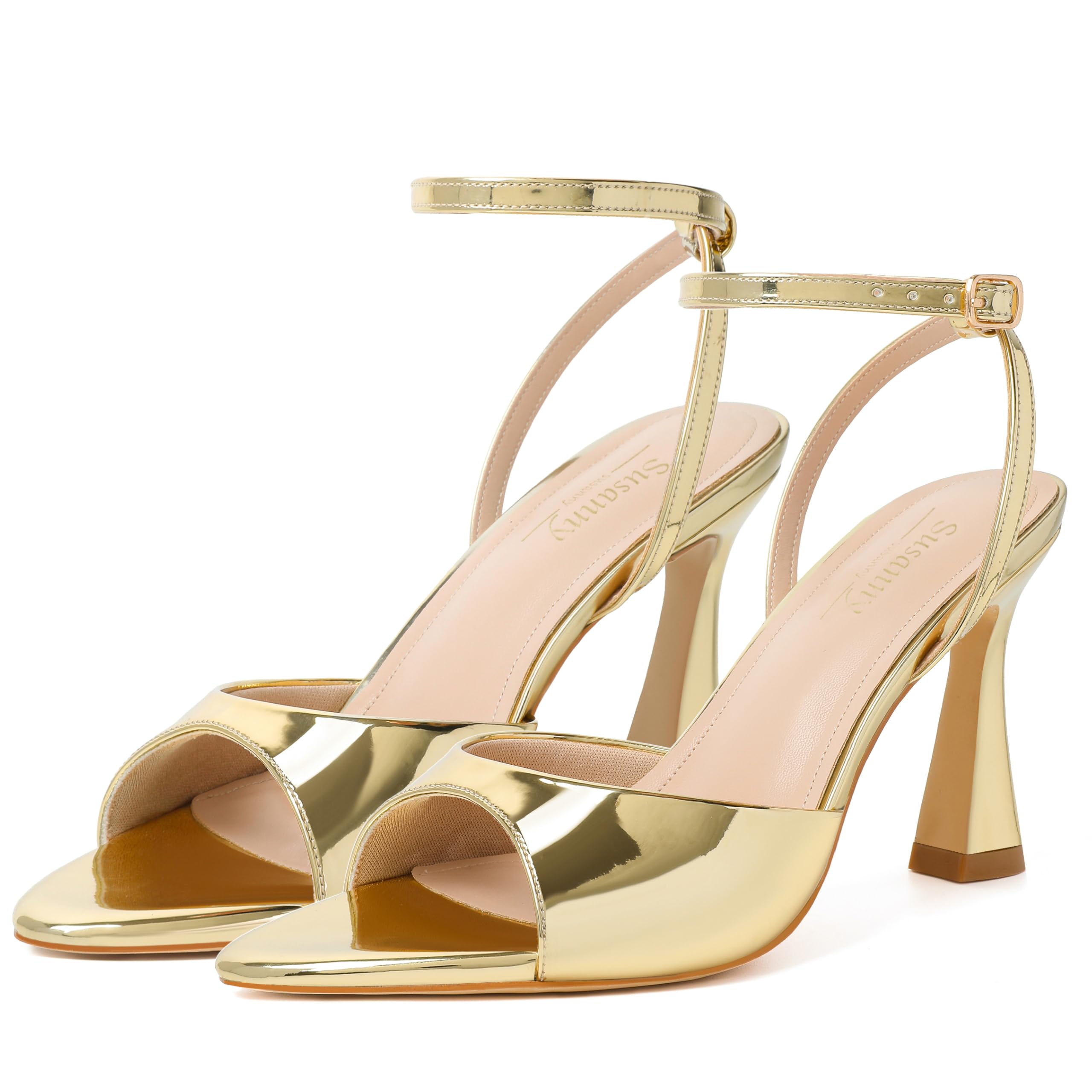 Susanny Women's Pointed-Toe Strappy Block-Heel Sandals