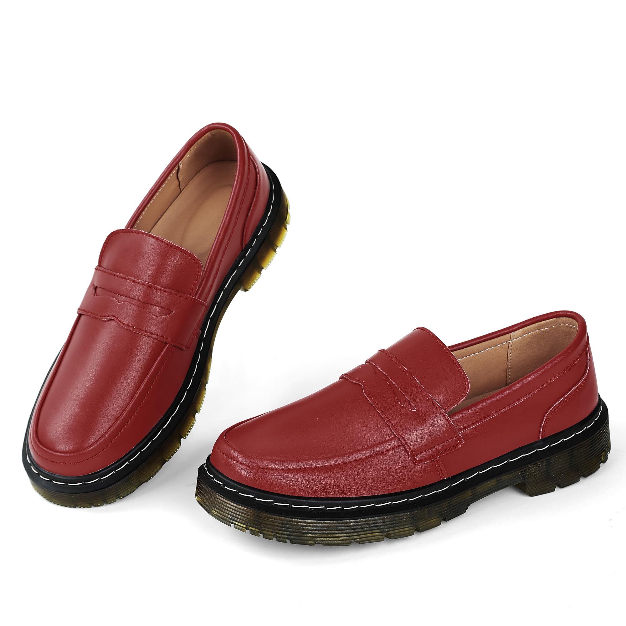 CLAKBLRG Women's Classic Penny Driving Loafers