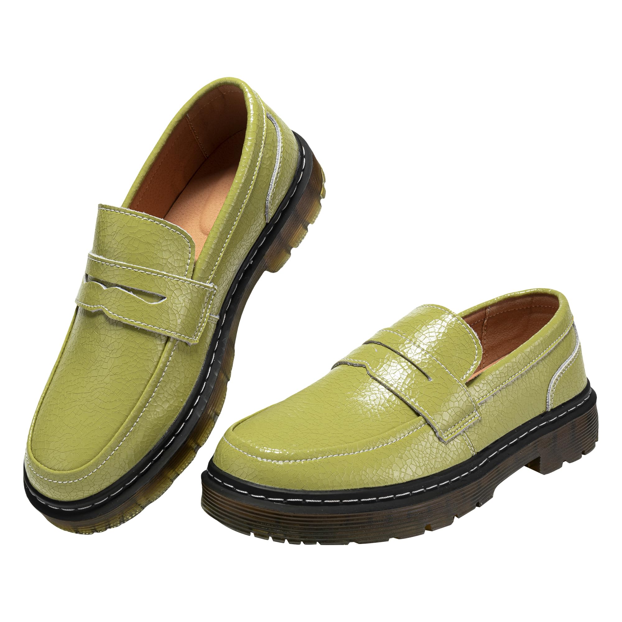 CLAKBLRG Women's Classic Penny Driving Loafers