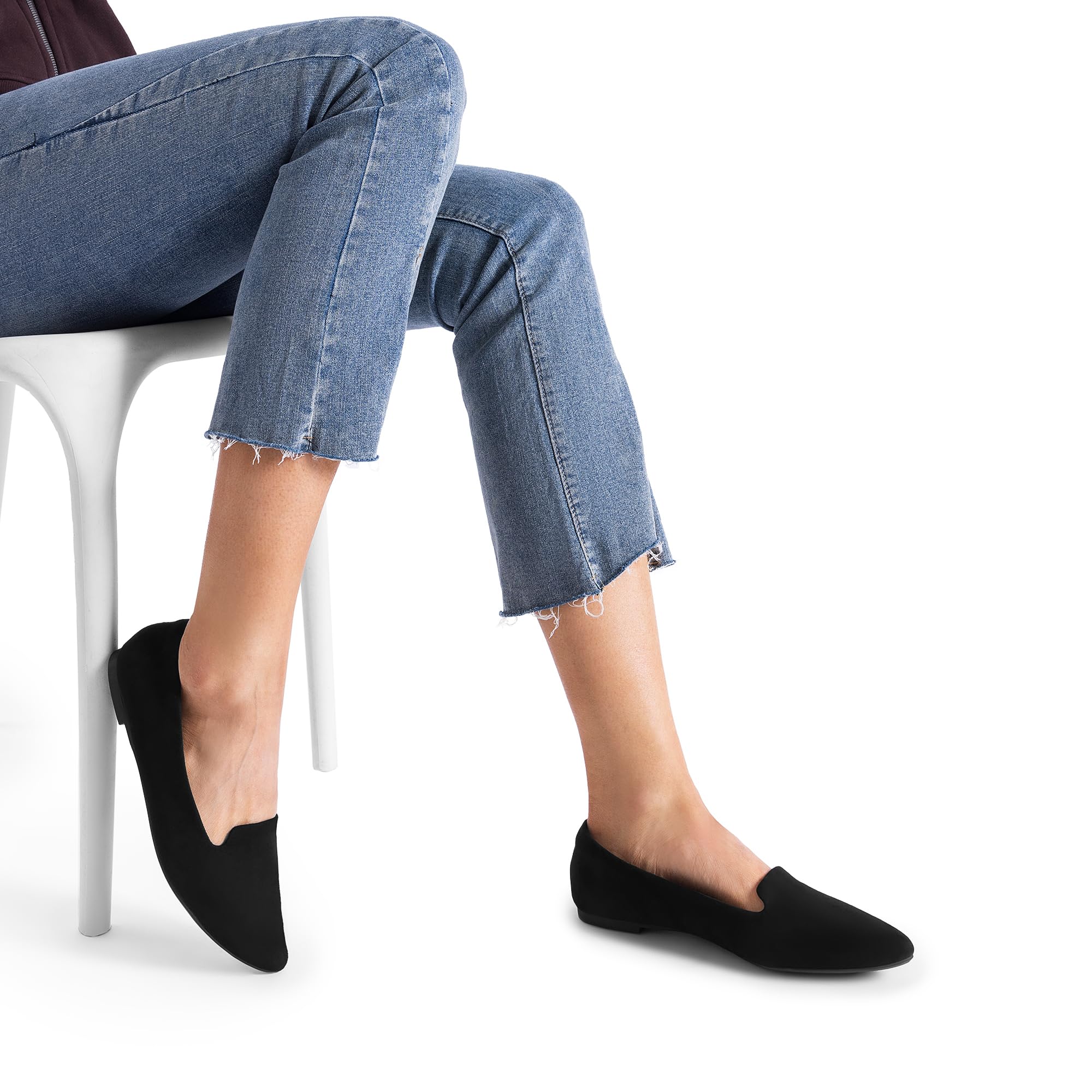 DREAM PAIRS Women's Pointed Toe Slip-On Dressy Flat Shoes Comfortable Business Casual Dress Shoes for Office Work