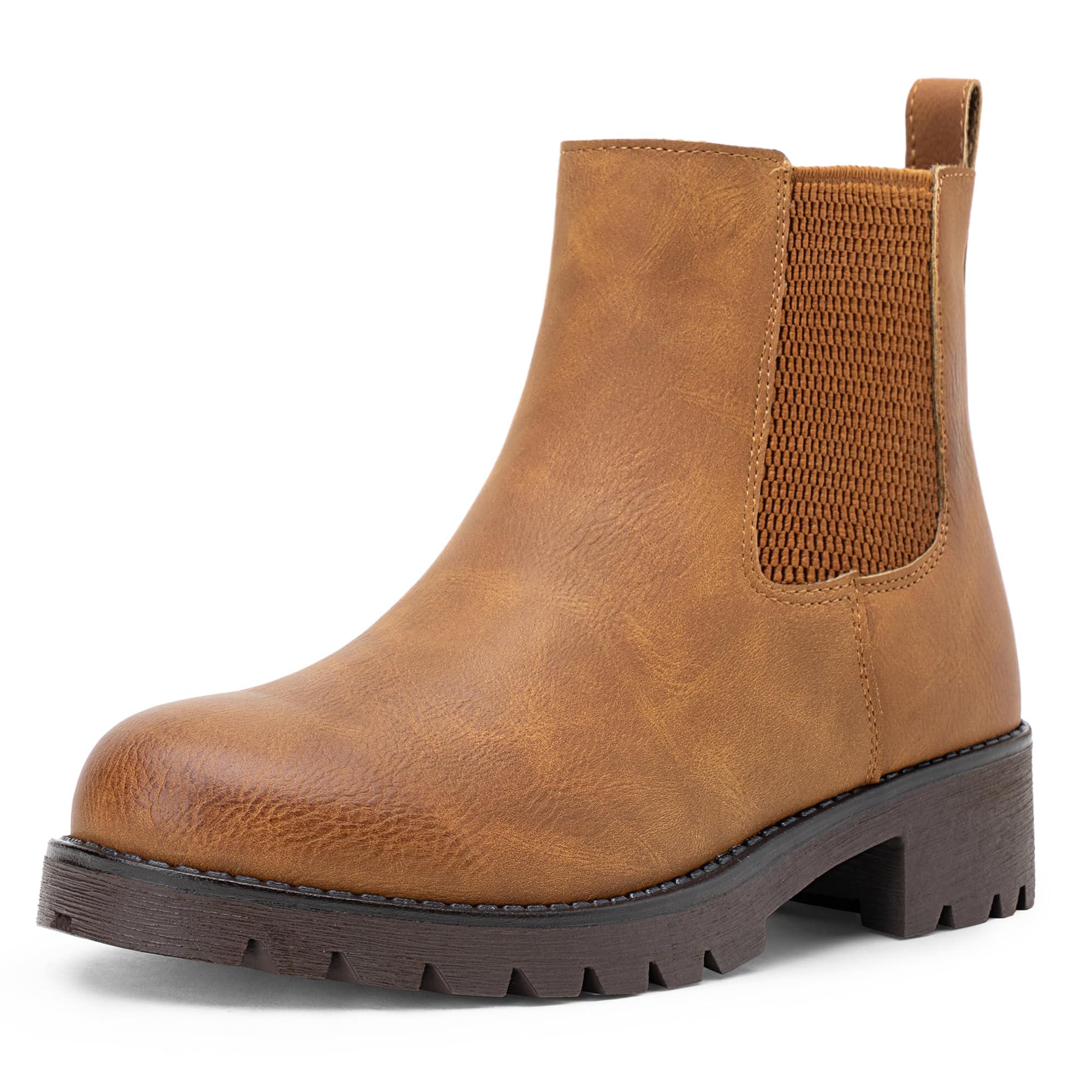 Vepose Women's 9607 Pull-On Chelsea Ankle Boots