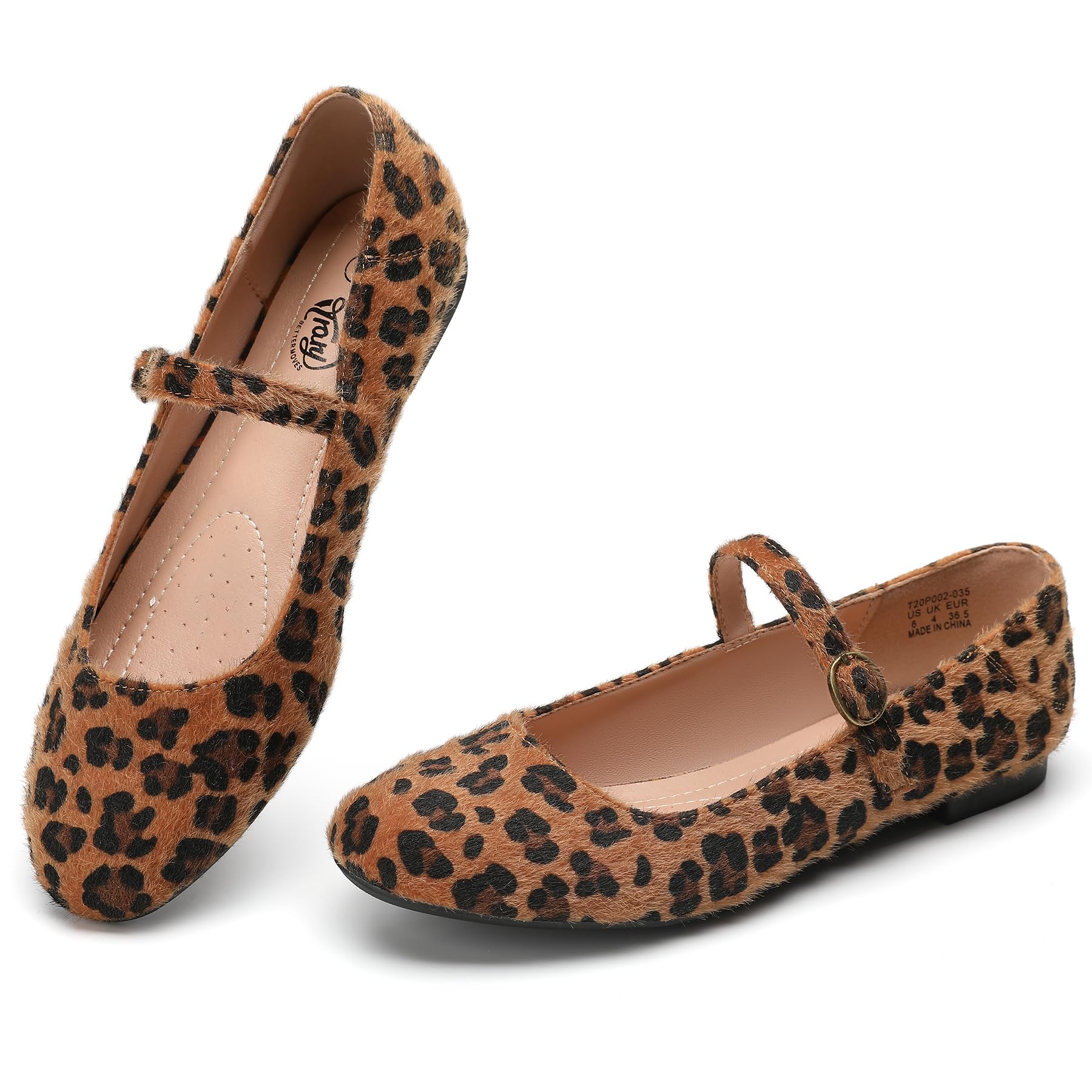 Trary Mary Jane Ballet Flats, Black Flats for Women, Ankle Strap Dressy Comfortable Flats