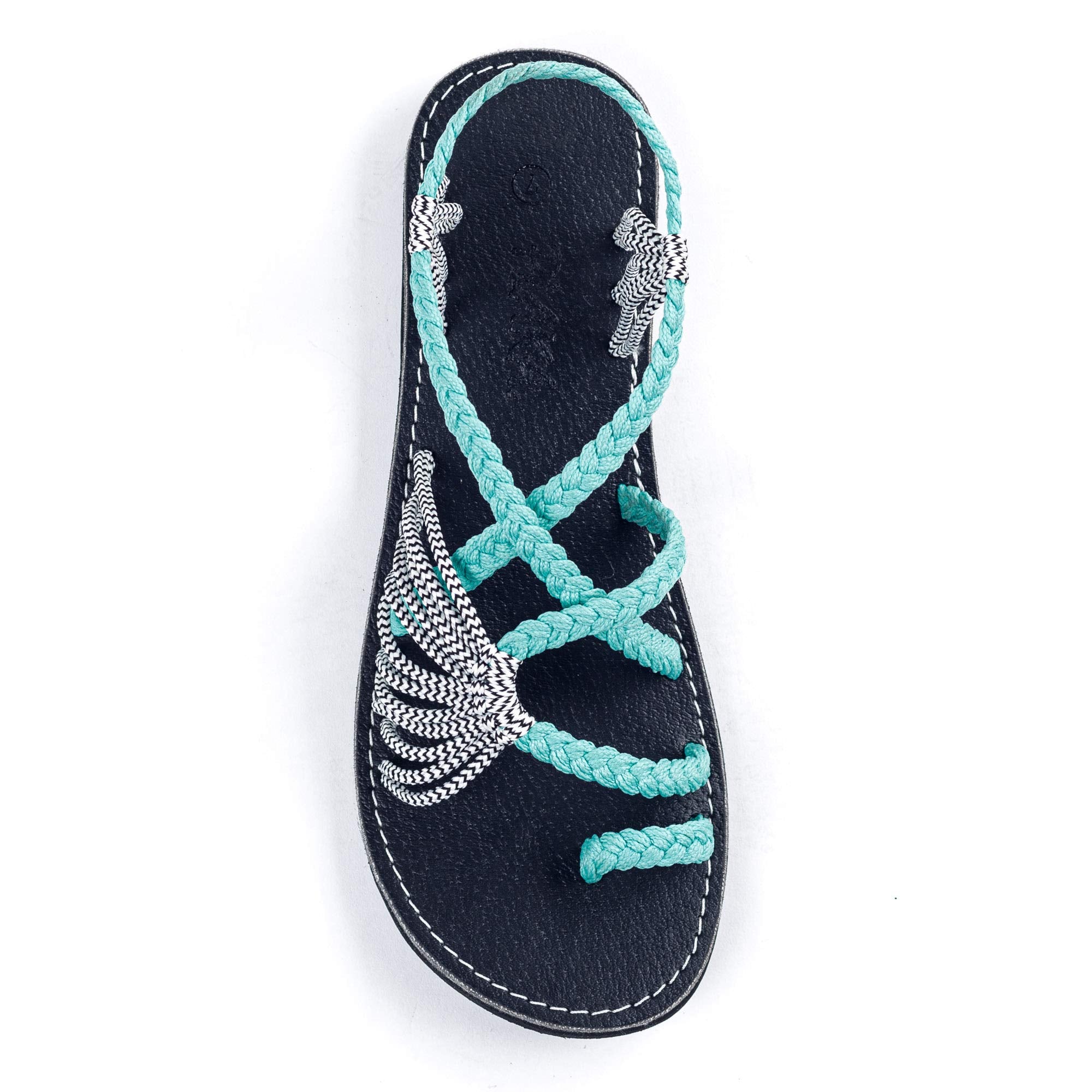 Plaka Women's Palm Leaf Flat Sandals for Summer Wear