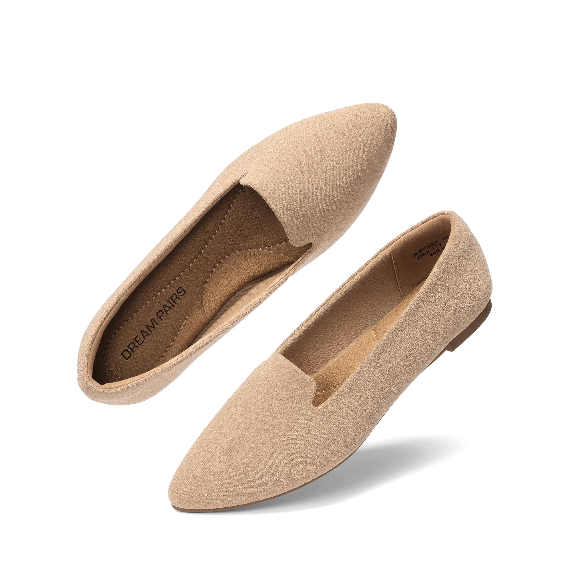 DREAM PAIRS Women's Pointed Toe Slip-On Dressy Flat Shoes Comfortable Business Casual Dress Shoes for Office Work