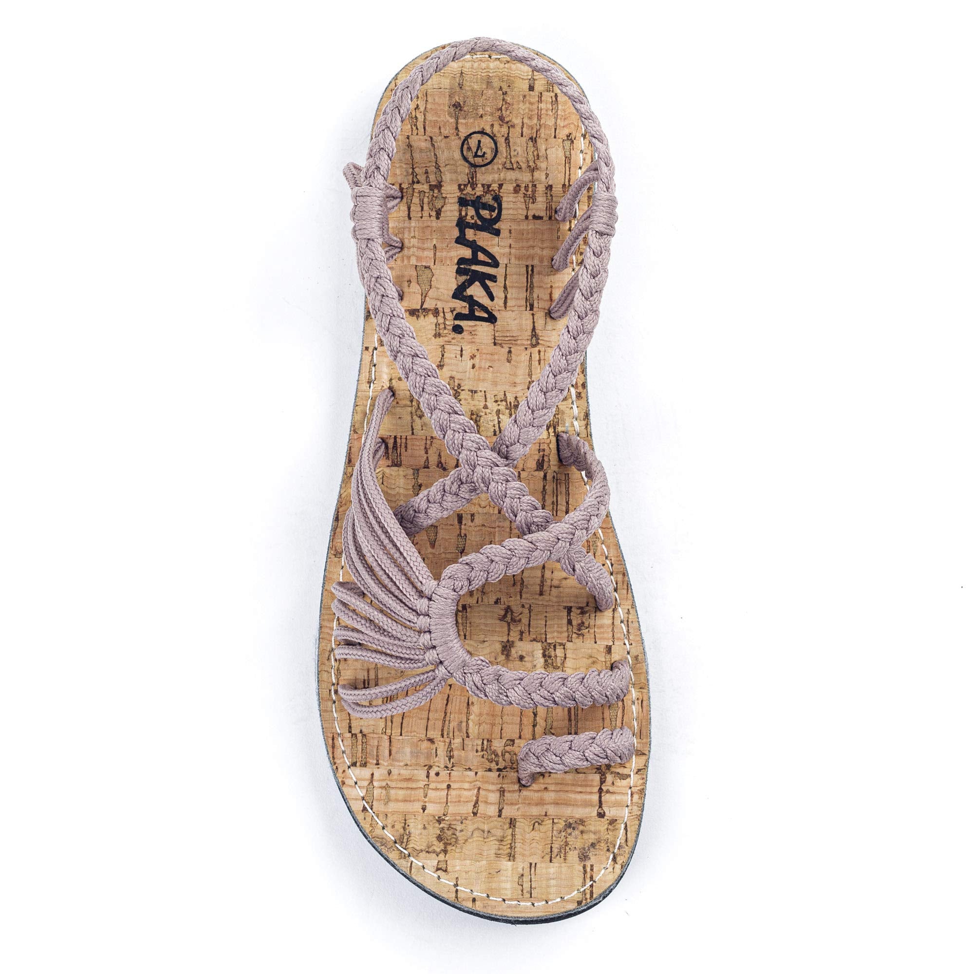 Plaka Women's Palm Leaf Flat Sandals for Summer Wear