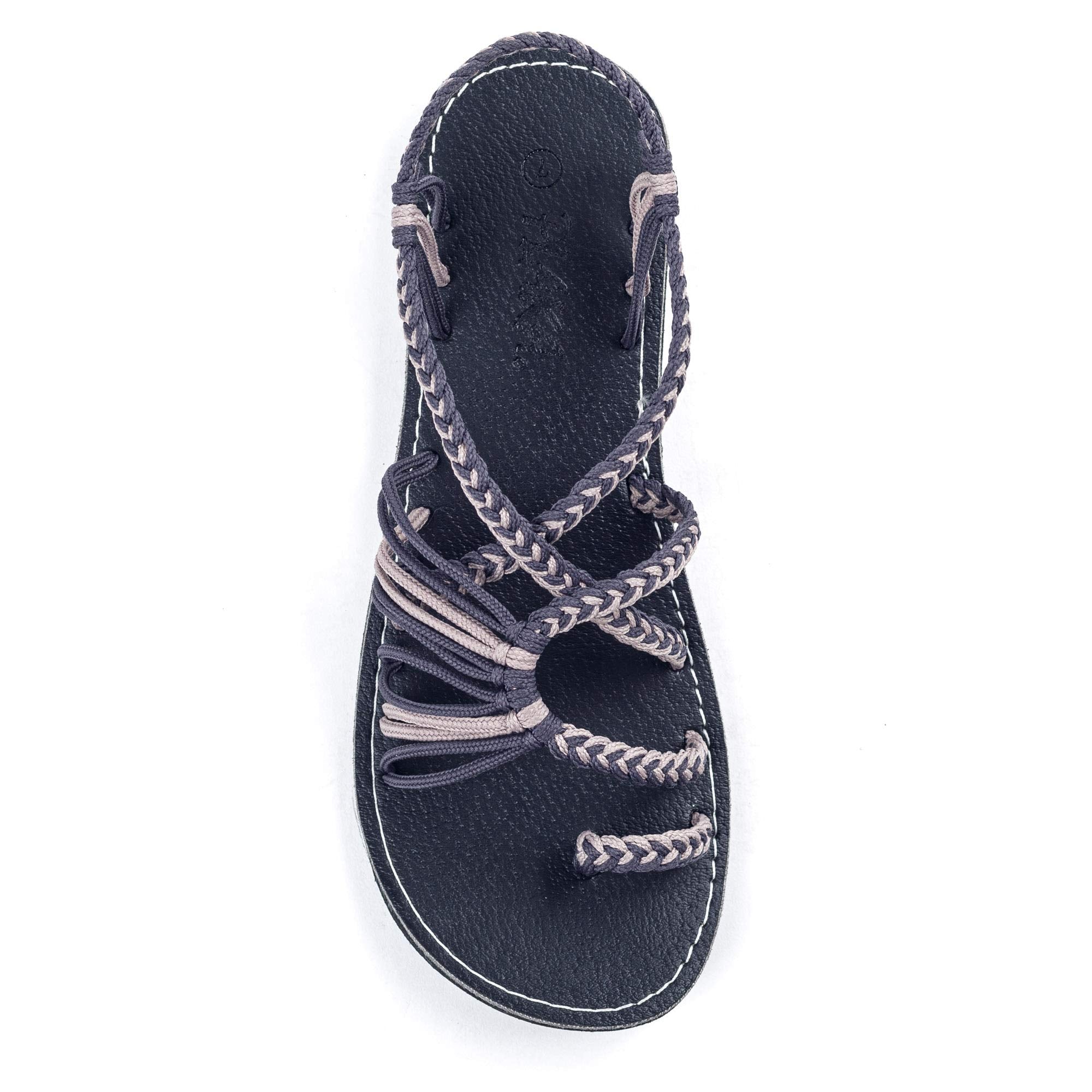 Plaka Women's Palm Leaf Flat Sandals for Summer Wear