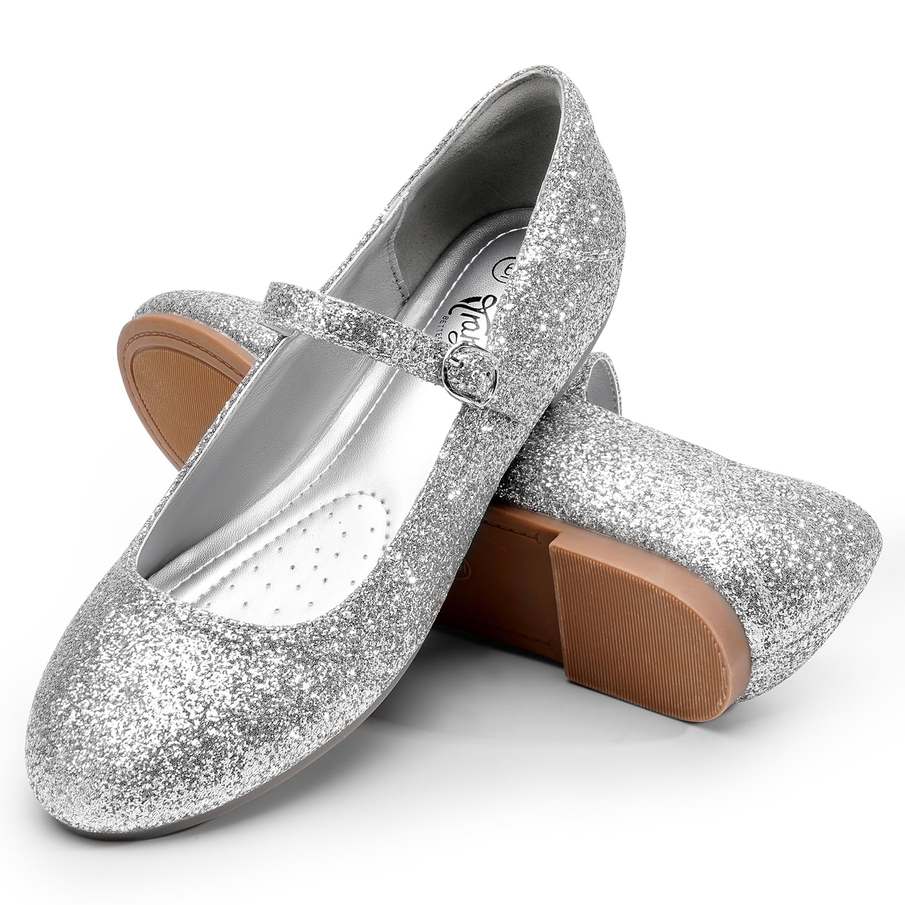 Trary Mary Jane Ballet Flats, Black Flats for Women, Ankle Strap Dressy Comfortable Flats