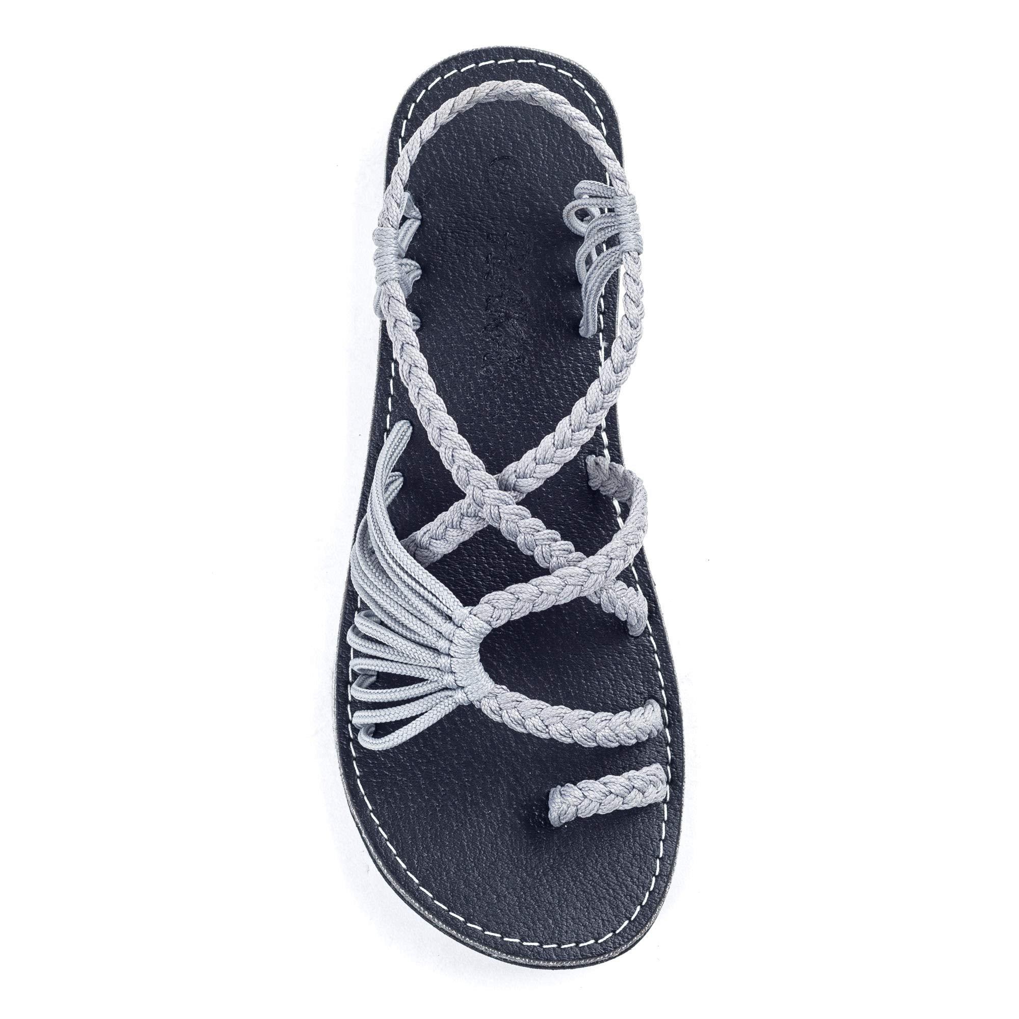 Plaka Women's Palm Leaf Flat Sandals for Summer Wear